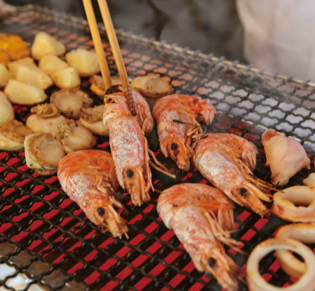 海の幸 網焼き