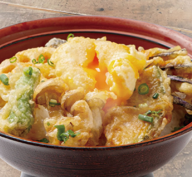 玉子とお野菜の天丼